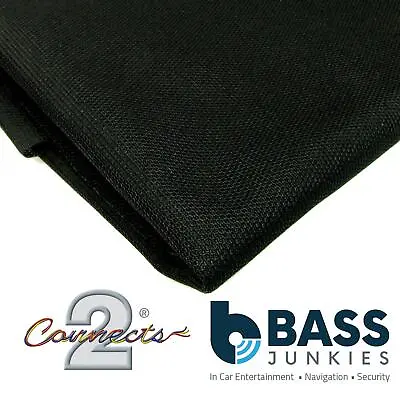 Connects2 CT64-01 Black Acoustic Speaker Grille Cloth Approx Size 70cm X 140cm • £19.95
