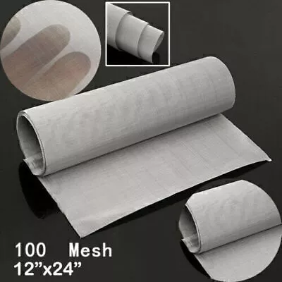 Stainless Steel Woven Wire Mesh Filtration Cloth Metal Fine Filter Screen Sheet • $11.69