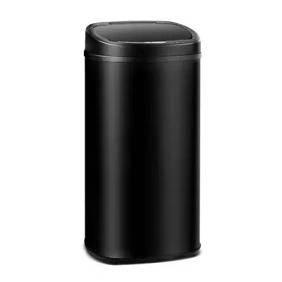 Devanti 58L Motion Sensor Bin Rubbish Waste Automatic Trash Kitchen Office Black • $69.85