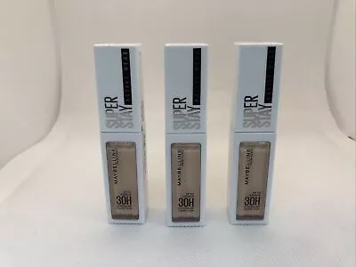 MAYBELLINE Superstay 30H Activewear Concealer  3 X 10ml Shade  - 11 Nude #23 • £15.99