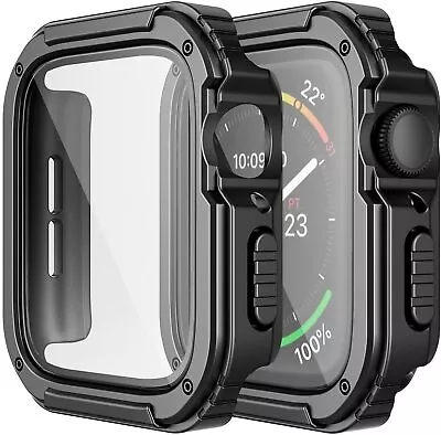 For Apple Watch Case Series 5/6/7/8/9 SE Screen Protector Full Protective Cover • £8.19