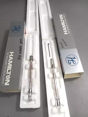 L👀K HAMILTON Glass 500uL Graduated Gastight Syringe 1750 Model 81247 No Needle • $24.95