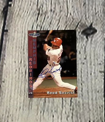 1998 Memphis Redbirds Grandstand #21 Reed Secrist Signed Auto Baseball Card • $9.99