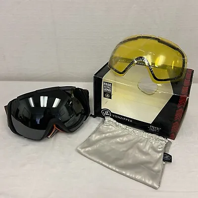 VonZipper El Kabong Snow Sport Goggles Black Satin Camo W/ Black Chrome Lens • $111