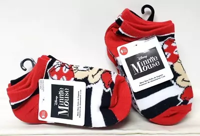 Two 5-Pack Disney MINNIE MOUSE No-Show Socks Toddler/Lil Kid Shoe Size 7-10 NEW • $11.95