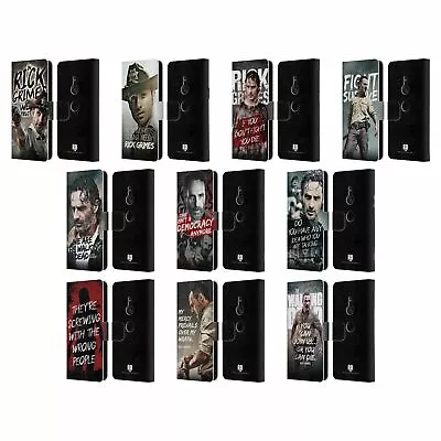 Amc The Walking Dead Rick Grimes Legacy Leather Book Case For Sony Phones 1 • $17.55