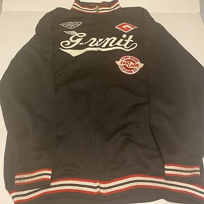 Vintage G Unit Heavyweight Black Embroidered Full Zip Jacket 2XL Fast Lane READ • $23.99