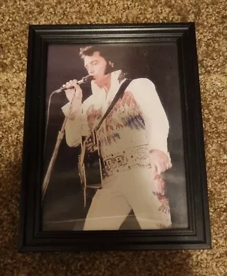 Elvis Presley Picture Wood Picture Frame King Of Rock And Roll • $16