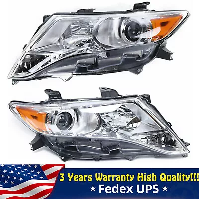 For Toyota Venza Headlight Headlamp Front Head Light Halogen Lamp 2009-2016 Pair • $161.50