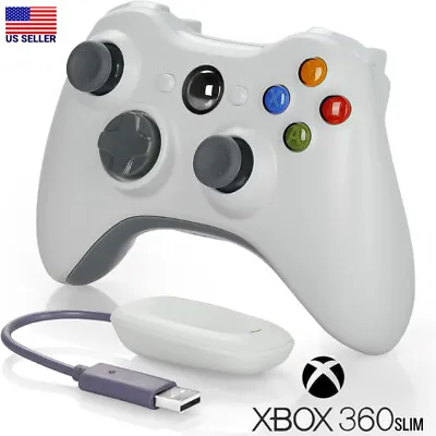 $22.99 • Buy For Microsoft Xbox 360 Wireless Controller +Receiver &PC(Windows 10/11) Gamepad
