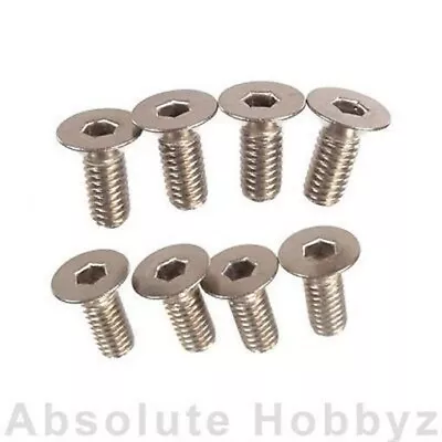 Mugen 4x10mm Titanium SJG Flat Head Screws (8pcs) - MUGB0747T • $12.99