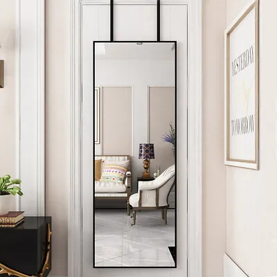 78/118cm Tall Large Over Door Mirror Full Length Wall Door Hanging Mirrors Glass • £20.95