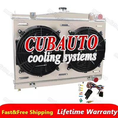 For Skyline R33/34 RB25DET RB26DETT GTS-T GTR Gtt GTS 3ROW Radiator & Shroud Fan • $279