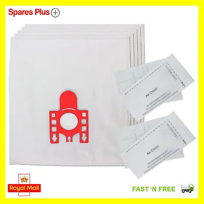 4 Bags & 2 Filters Fit Miele Vacuum Cleaner Hoover FJM C3 C2 C1 Compact Complete • £4.95