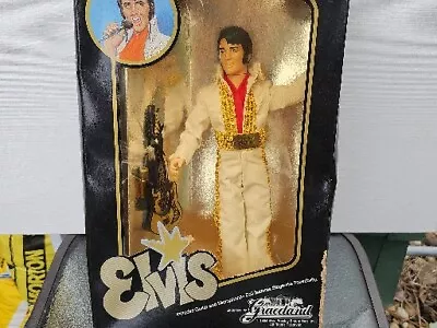 Elvis Presley Doll With Guitar And Microphone Eugene Doll Co. 1984 No 21290 NRFB • $39