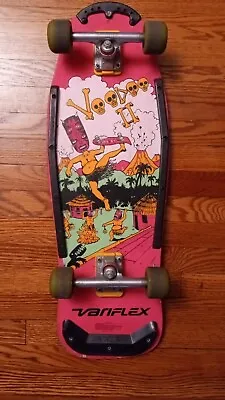 Vintage Skateboard 1980s Voodoo II By Variflex Company Witch Doctor Pink • $110