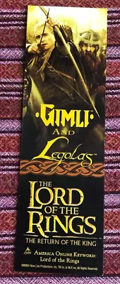 Lord Of The Rings Bookmark Two Sided Denethor Gimli & Legolas • £5.78
