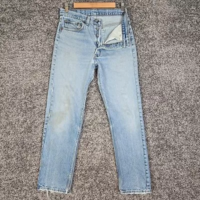 Vintage Levi’s 501 Adult 31x29 Blue Made In The USA Distressed 80s Grunge Mens  • $69.90