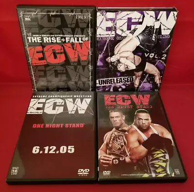 WWE DVDs - Rise & Fall Of ECW Unreleased Vol. 2 & One Night Stand / Barely Legal • $29.99