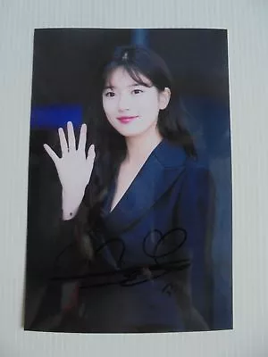 Suzy Bae Miss A 4x6 Photo Korean Actress KPOP Autograph Signed USA Seller A9 • $14.99