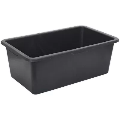 770 X 465 X 292mm Storage Container - BLACK 80L - Integral Handle Warehouse Bin • £34.99