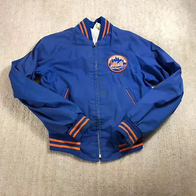 Vintage New York Mets Baseball Jacket Boys Full Zip Bomber VTG Mets • $44.44