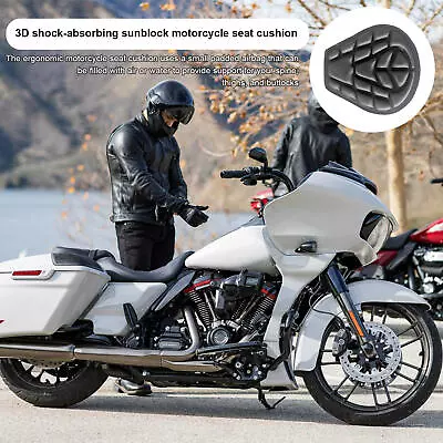 Motorcycle Seat Cover Comfort Gel Seat Cushion Universal Pressure Relief Air Pad • $17.92