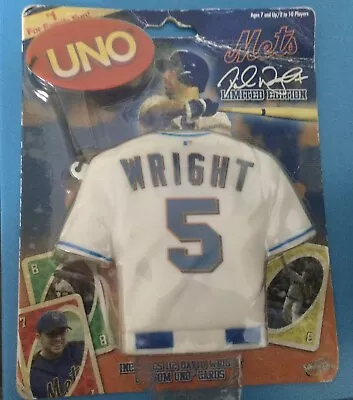 NY Mets David Wright Uno Card Game Limited Edition 2007 • $12