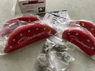 MGP Caliper Covers 12162SCLSRD Red Brake Covers Fits 2011-2022 Dodge Challenger • $296