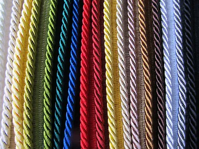 5mm SILKY FLANGED FURNISHING CORD Quality Insertion Piping Cushions Upholstery • £2.25