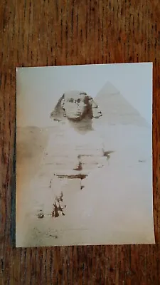 1890's Original Antique Photograph - Sphinx & Pyramid Giza Egypt • £14.95