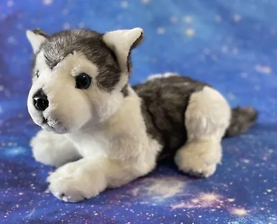 13  E&J Prima Classic Siberian Husky Plush Puppy Stuffed Animal Cute Lying Pose • $25