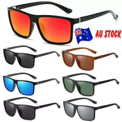 $14.99 • Buy Polarized Mens Sunglasses Polarised New Style Square Frame Glasses