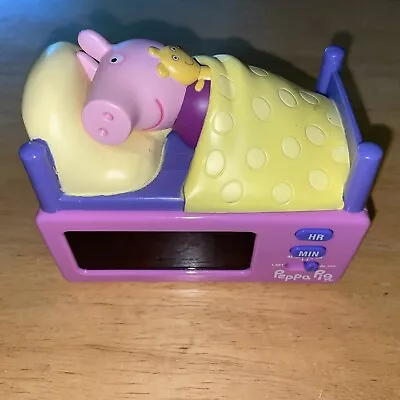 £23.23 • Buy Peppa Pig Digital LCD Pink Alarm Clock With Snooze Button Tested