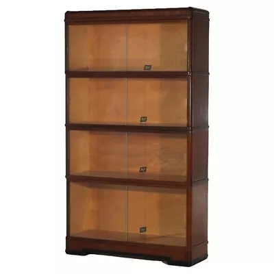 Hale Art Deco Mahogany Four Stack Barrister Bookcase C1930 • $1320