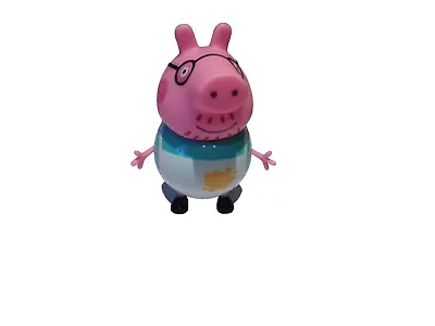 Peppa Pig Daddy Pig Wearing A Messy Apron Figure 10cm • £2.25