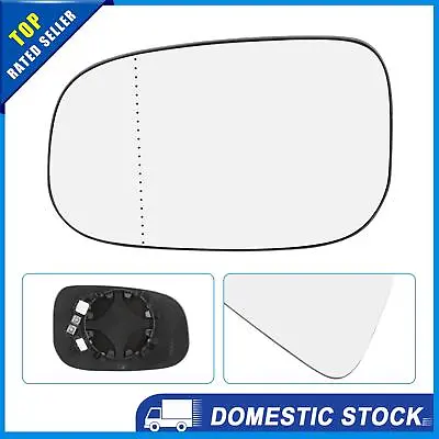 Mirror Glass Heated With Backing Plate Left Side 30762571 For Volvo V50 V70 S80 • $23.49