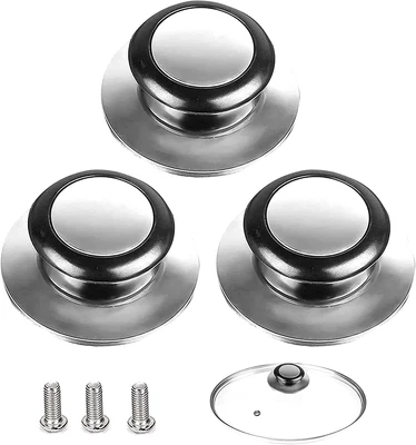 £7.13 • Buy Quesuc 3-Piece Pan Lid Handle Saucepan Lid Knobs Pan Lid Knob Replacement Lid