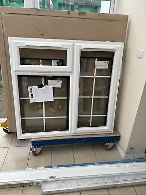 New PVC Upvc Window Triple Glazed A++ Rating White Georgian Bars 1290 W 1200 H • £250
