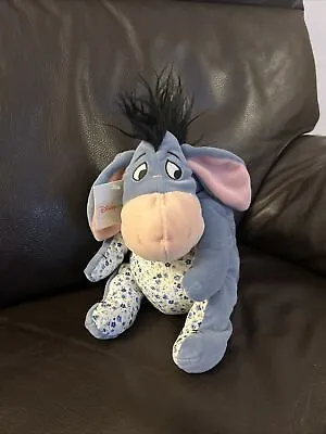 Disney Store Retro Flower Print Eeyore Plush • £5