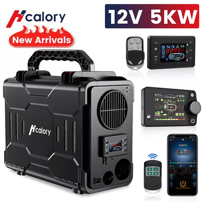 5KW 12V Bluetooth Diesel Air Heater Thermostat Boat Motorhome Car Truck Trailer • $25.99