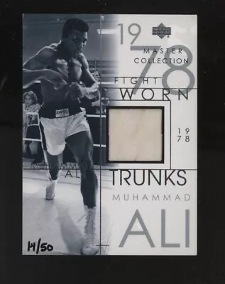 2000 Upper Dec Master Collection Boxing Muhammad Ali Trunks Patch 14/50 • $0.99