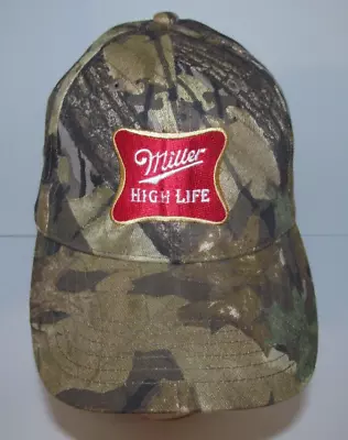 Miller High Life Mossy Oak Camouflage OSFA Cap Hat • $19.95