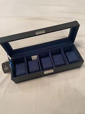 Watch Case Box NEW Brooks Brothers Mens Watch Jewelry Display Storage Valet • $59.99