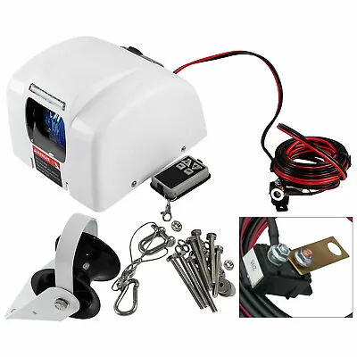 $188 • Buy Boat Electric Windlass Anchor Winch Wireless Remote Controlled Marine Saltwater