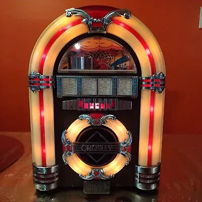 Vintage CROSLEY JukeBox CR11 Collectors Edition Radio & Tape Player Limited Made • $75