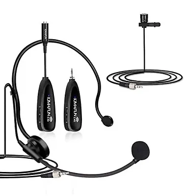 NEW Wireless Rechargeable Headset With Microphone Receiver KIMAFUN 2.4G • £14.99