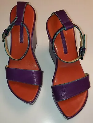 Vintage NYC's Otto Tootsie Plohound's Roberto Del Carlo Purple Vero Cucio Sandal • $20