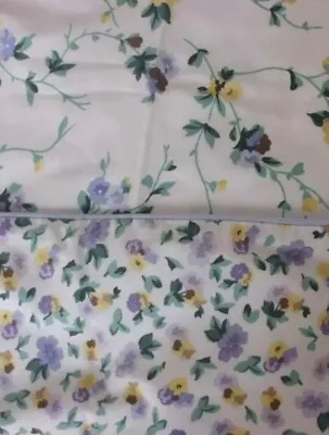 LAURA ASHLEY VINTAGE 1985 Double DUVET COVER & 2PILLOWCASE POLYANTHUS Fabric  • £20