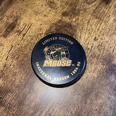 MN Moose Hockey Puck - Limited Edition - Hardee’s - WB - 1994-95 • $14.99